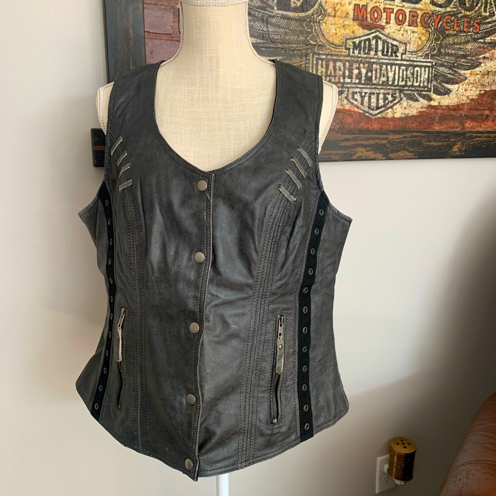 Gently Used Leather Riding Vest